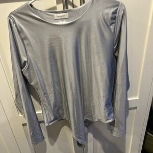 Babaton METALLIC silver body suit